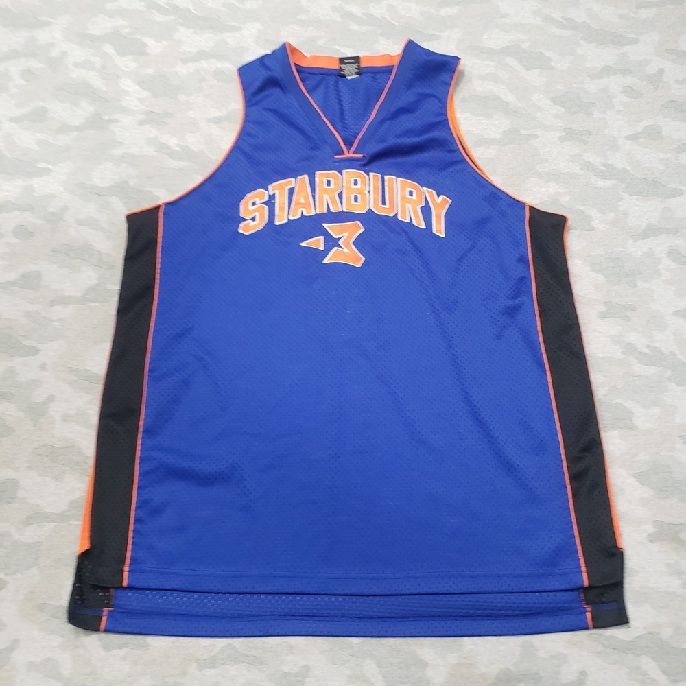 Starbury Jersey Shirt Mens 2XL Blue Marbury #3 Sleeveless